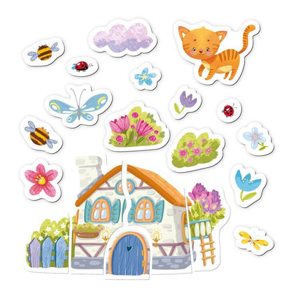 Set magnetic - Pisicuta si casuta viselor