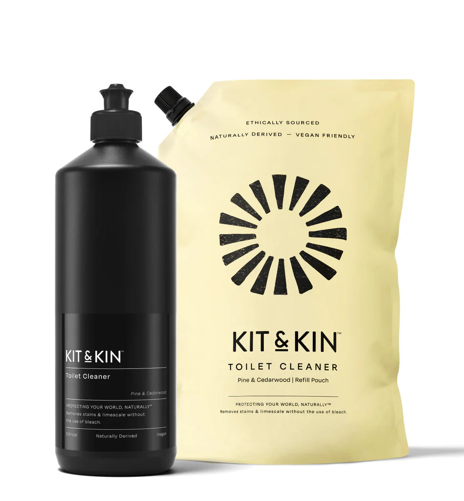 Gel eco pentru curatarea vasului de toaleta, Pin & Cedru, 1L, Kit&Kin
