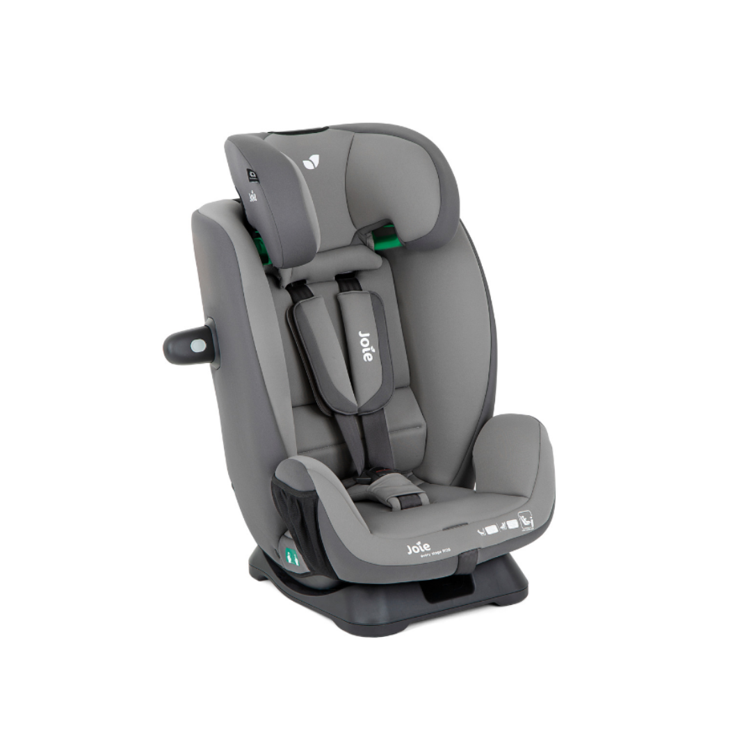 Joie - Scaun auto Every Stage R129 Cobblestone, 40-145 cm, certificat R129 si testat ADAC