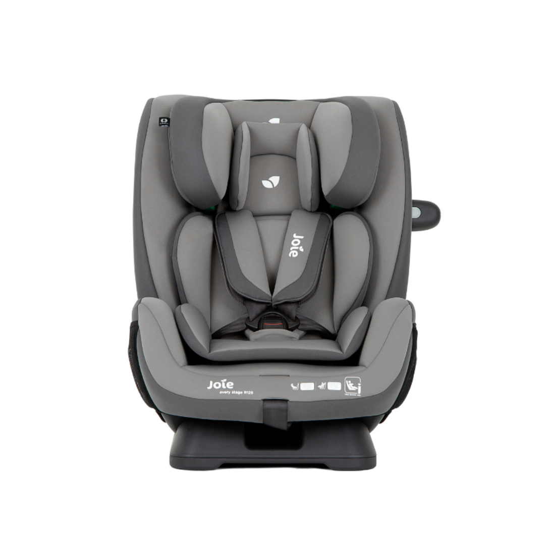 Joie - Scaun auto Every Stage R129 Cobblestone, 40-145 cm, certificat R129 si testat ADAC