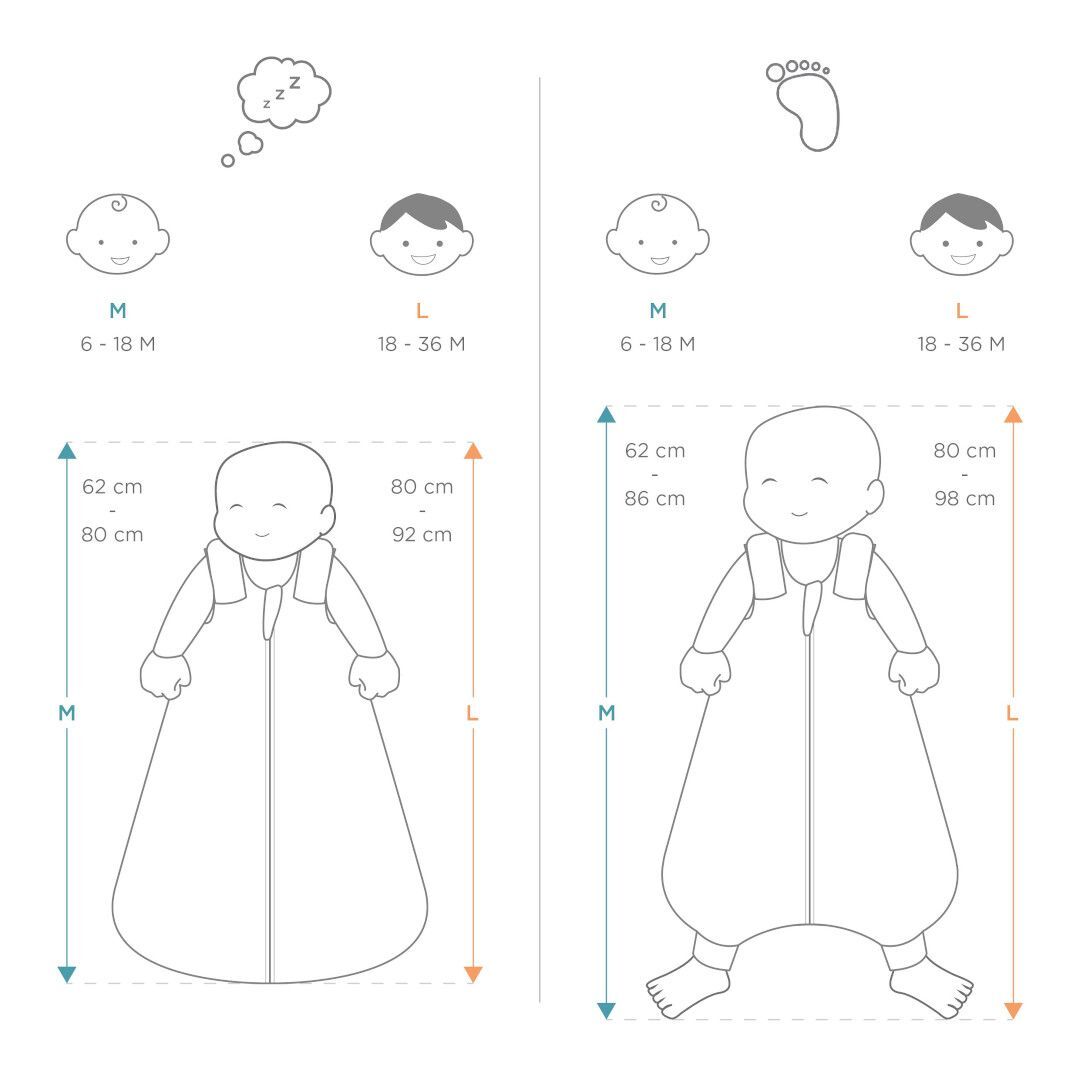 Sac de Dormit din Bumbac On The Move Bamboo 6-18 Luni 1 Tog