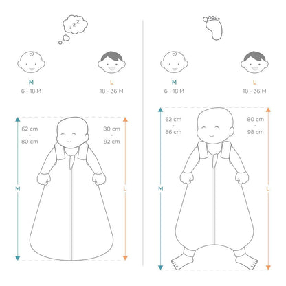 Sac de Dormit din Bumbac On The Move Bamboo 6-18 Luni 1 Tog