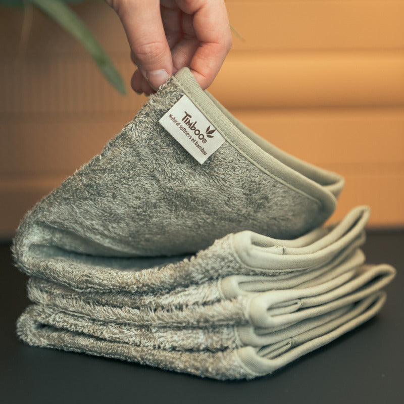 Set 3 manusi pentru baie, din bambus Ocru 33589 TM-WAS30-528