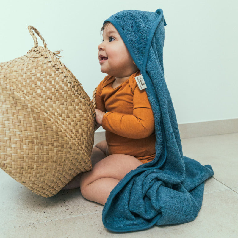 Prosop cu Gluga pentru Copii din Bambus Jungle Green 38307 TM-CAP04-548