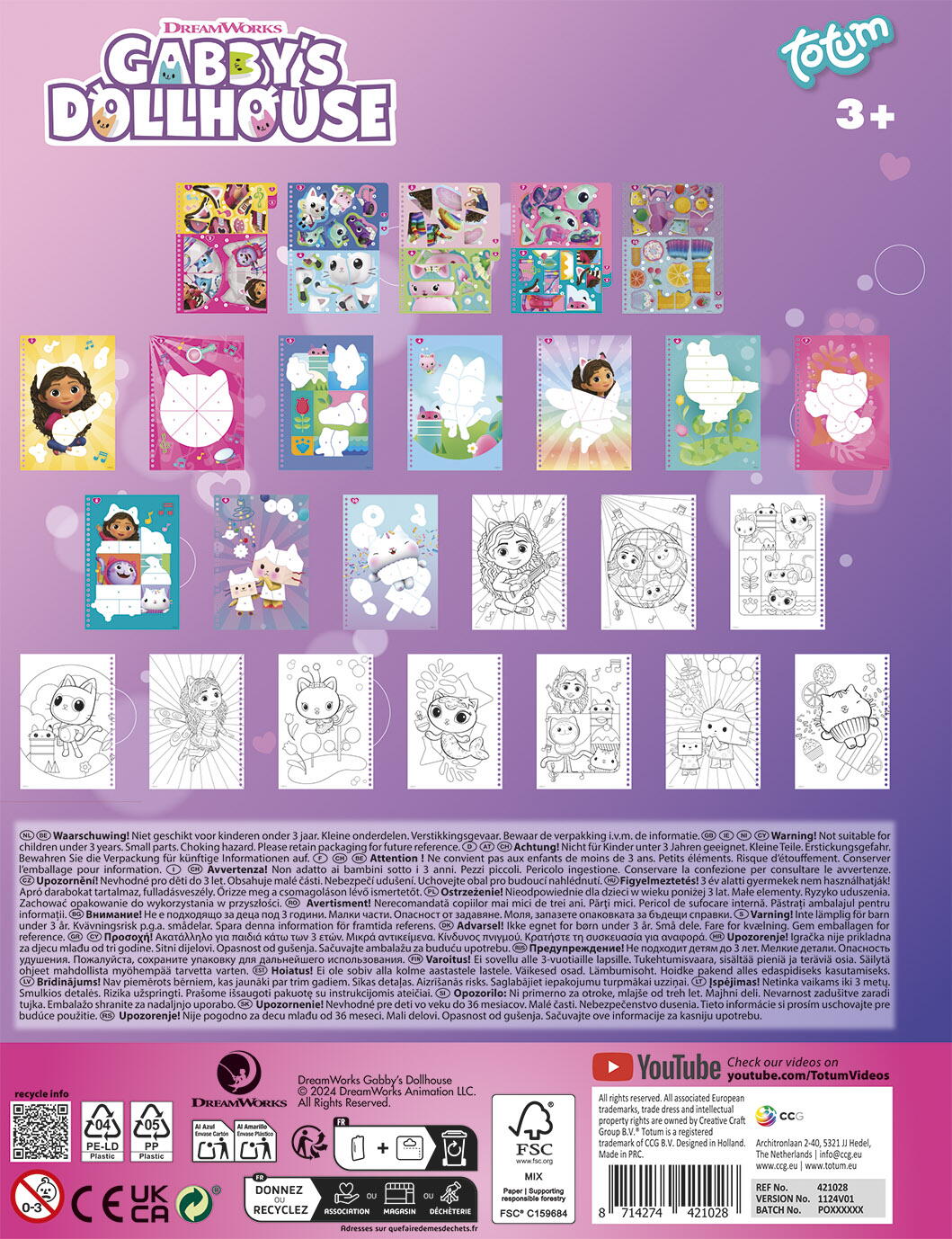 Carticica cu activitati si abtibilduri - Gabby's Dollhouse