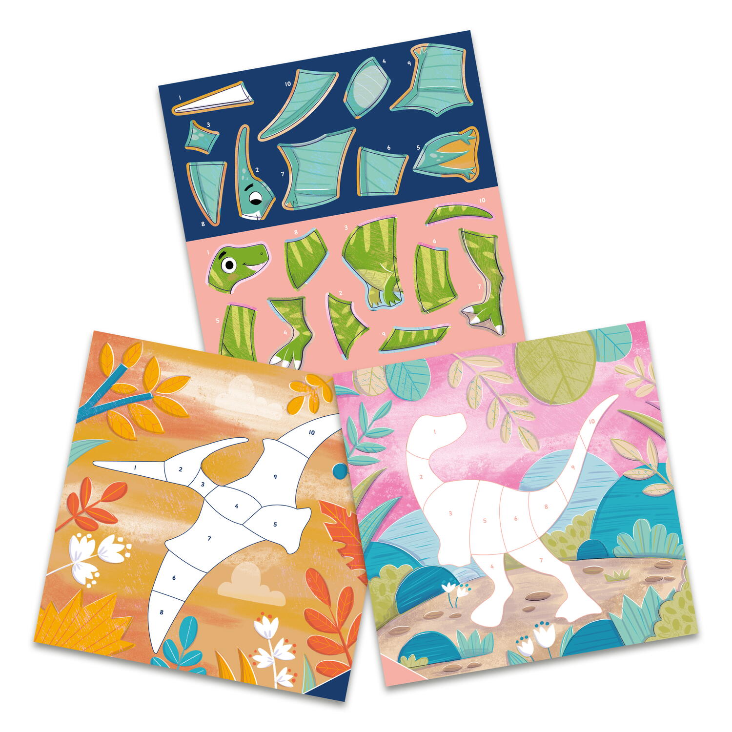 Cartea mea cu stickere -  Dinozauri prietenosi