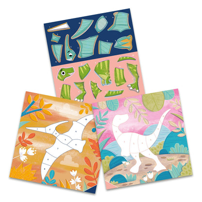 Cartea mea cu stickere -  Dinozauri prietenosi