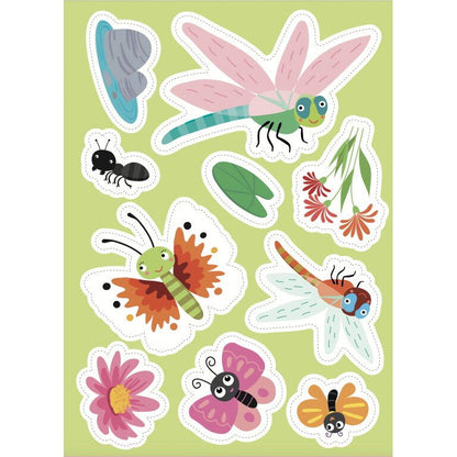 Carte de activitati cu abtibilduri - In gradina