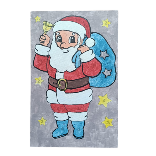 Set pictura pe numere - Mos Craciun