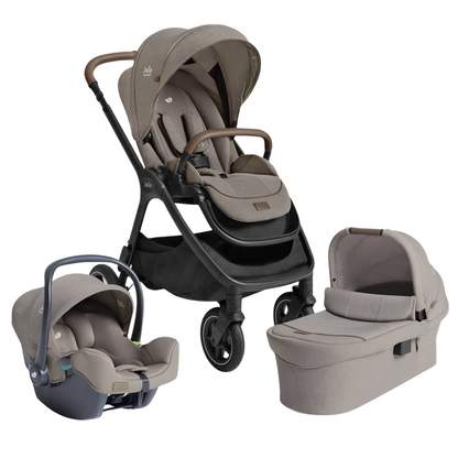Joie - Carucior pentru copii multifunctional 3 in 1 Finiti Signature Maple (Carucior Finiti + Landou Ramble XL + scoica i-Snug)