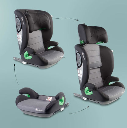 BabyGo - Scaun auto SafeChild2  Grey, 100-150 cm, certificat R129
