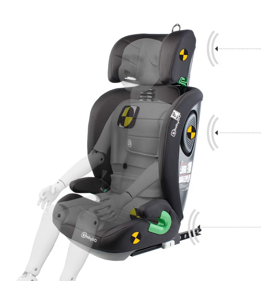 BabyGo - Scaun auto SafeChild2  Grey, 100-150 cm, certificat R129