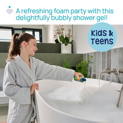 Gel de dus spumant Chicco POP cu aroma de pepene rosu, formula vegana, pentru copii si adolescenti 300 ml