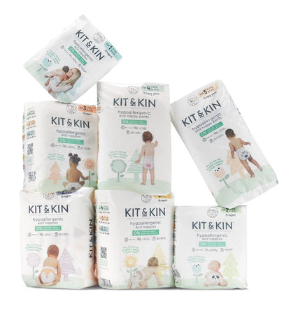 Scutece Hipoalergenice Eco Kit&Kin, Marimea 1, 2-5 kg, 10 buc