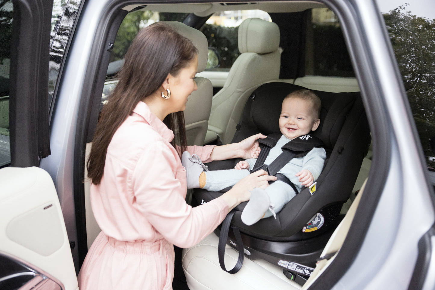 Joie - Scaun auto i-Pivot 360° Dark Slate, 40-105 cm, certificat R129 si testat ADAC