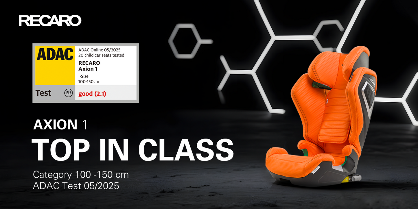 Scaun Auto cu Isofix Recaro Axion 1, R129, 3-12ani, Vibrant Orange