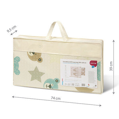 Covoras de joaca BabyOno 150x200 cu doua fete din spuma antialunecare
