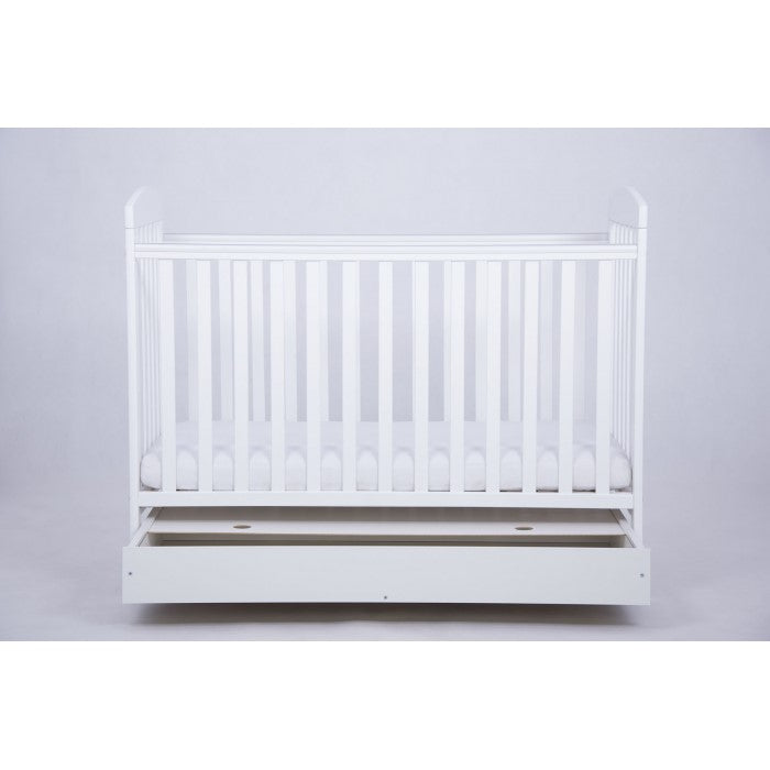 Patut Drewex Olek cu sertar - Alb + Saltea Cocos 12 cm