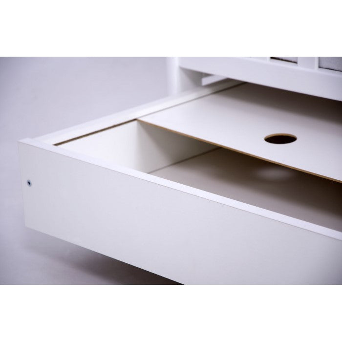 Patut Drewex Olek cu sertar - Alb + Saltea Cocos 12 cm