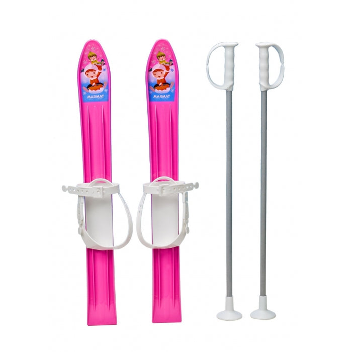 Schiuri copii Marmat 60 cm - Roz