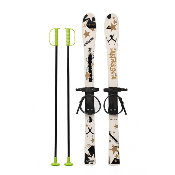 Schiuri copii Marmat 90 cm - Alb