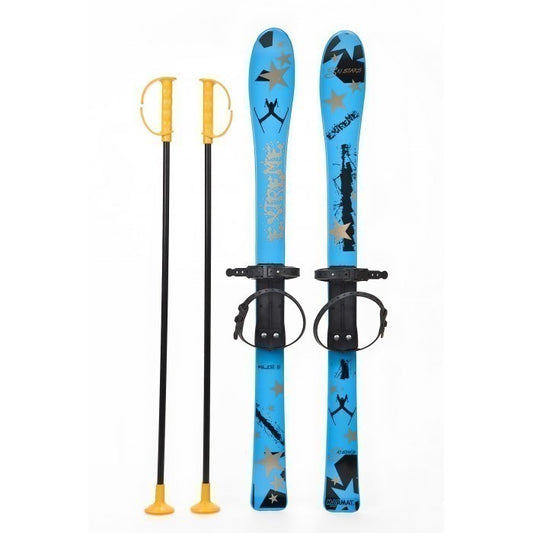 Schiuri copii Marmat 90 cm - Albastru