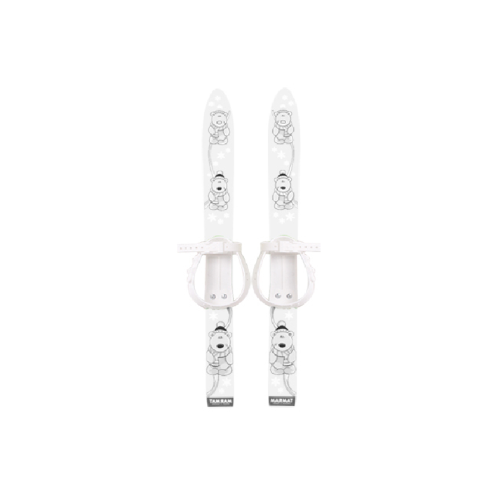 Schiuri copii Marmat 70 cm - Alb