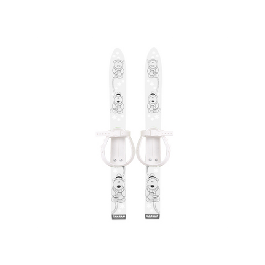 Schiuri copii Marmat 70 cm - Alb