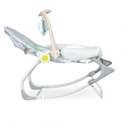 Balansoar 3 in 1 cu vibratii si melodii Ecotoys 27224 - Elefant