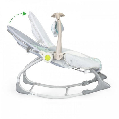 Balansoar 3 in 1 cu vibratii si melodii Ecotoys 27224 - Elefant