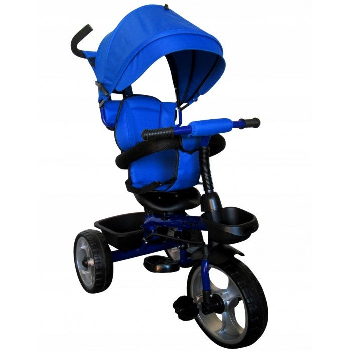 Tricicleta cu pedale 3 in 1 R-Sport T2 - Albastru