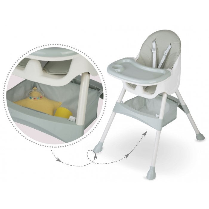 Scaun de masa 3 in 1 Ricokids Milo - Verde