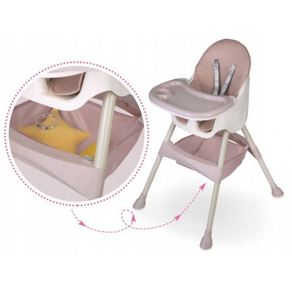 Scaun de masa 3 in 1 Ricokids Milo - Roz