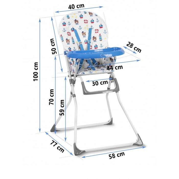 Scaun de masa Ricokids Fando - Ocean