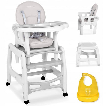 Scaun de masa 5 in 1 Ricokids Sinco - Gri