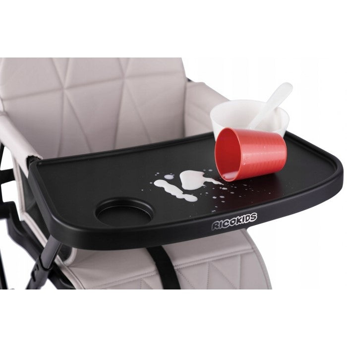 Scaun de masa Ricokids Nuco - Negru cu Gri