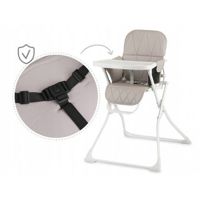 Scaun de masa Ricokids Nuco - Alb cu Gri