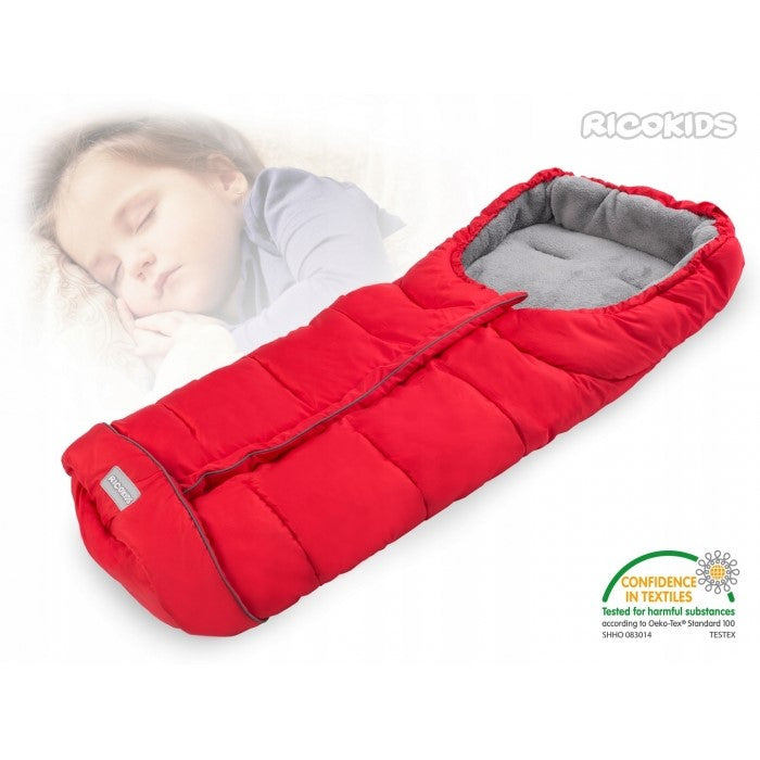 Sac de dormit 96 x 45 cm Ricokids Drimi - Rosu