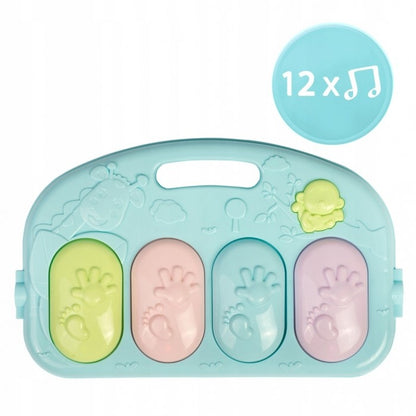 Salteluta de joaca cu pian Ricokids 7314 - Albastru