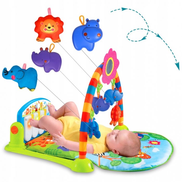 Salteluta de joaca cu pian Ricokids 7316 - Multicolora