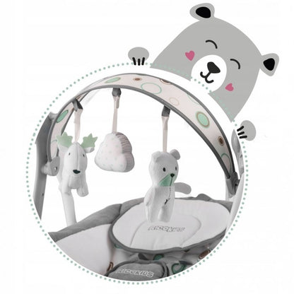 Leagan electric cu muzica Ricokids 7321 - Gri