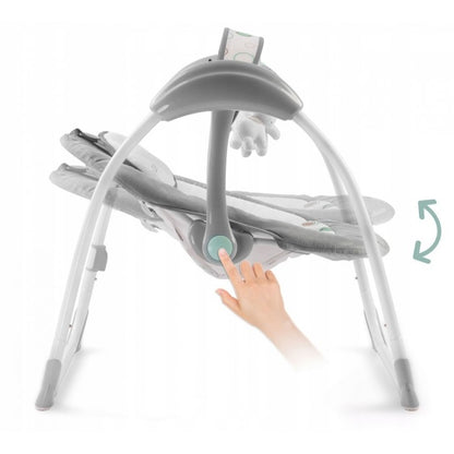 Leagan electric cu muzica Ricokids 7321 - Gri