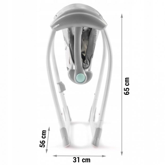 Leagan electric cu muzica Ricokids 7321 - Gri