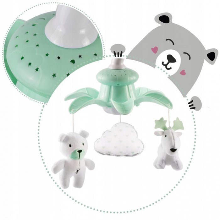 Leagan electric cu muzica Ricokids Premium 7322 - Gri