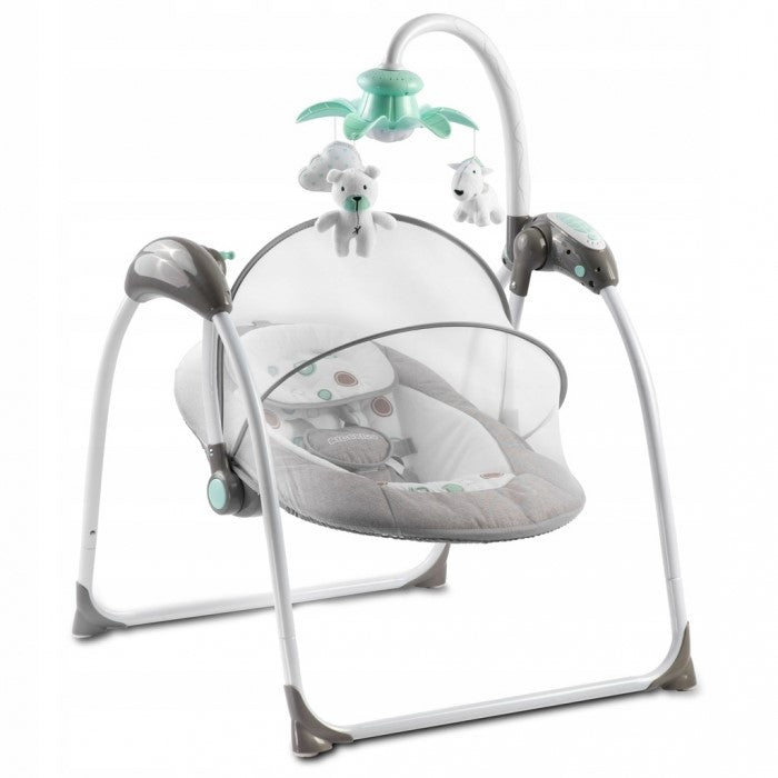 Leagan electric cu muzica Ricokids Premium 7322 - Gri