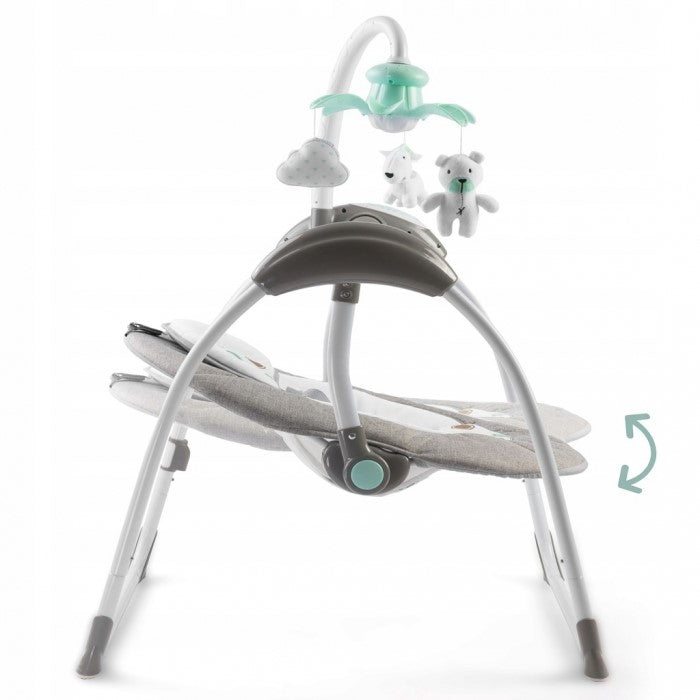 Leagan electric cu muzica Ricokids Premium 7322 - Gri