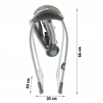 Leagan electric cu muzica Ricokids Premium 7322 - Gri