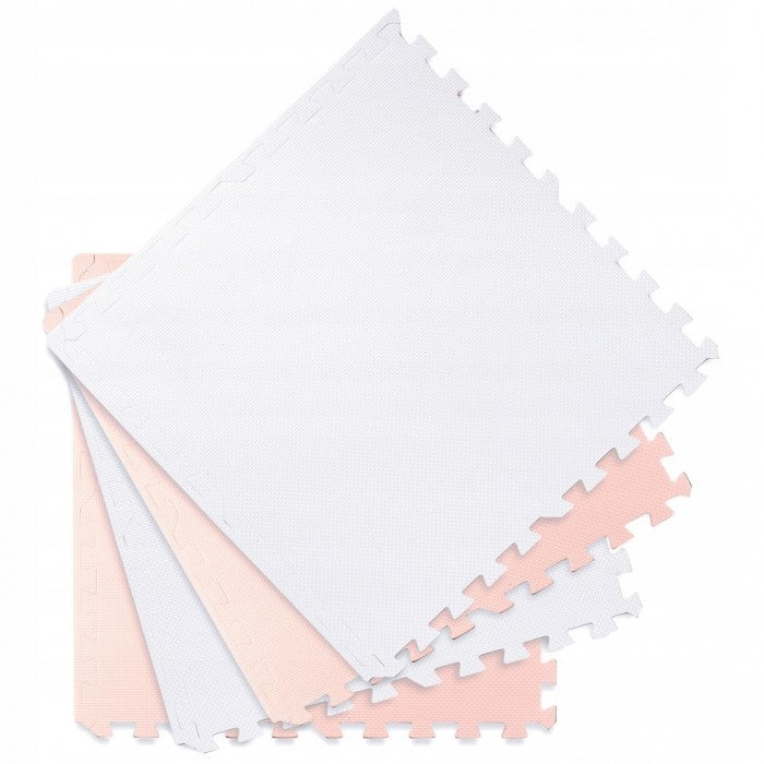 Salteluta de joaca 120 x 120 cm Ricokids 7481 - Alb - Roz