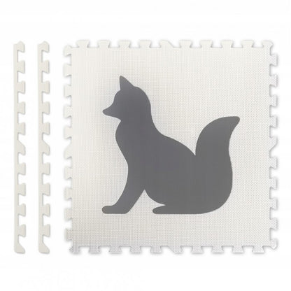 Salteluta de joaca 180 x 120 cm cu animalute 6 bucati Ricokids 7490 - Gri