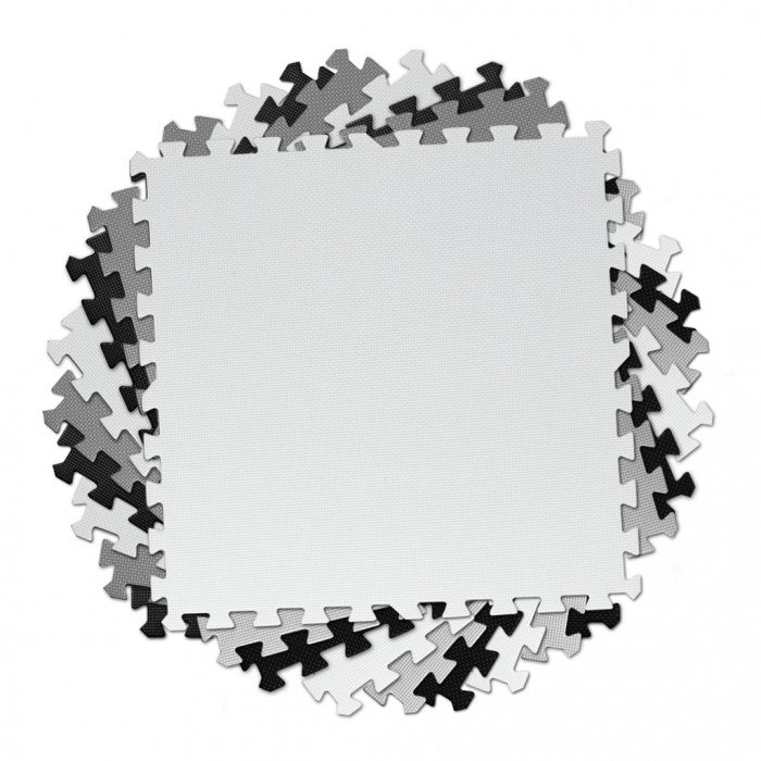 Salteluta de joaca 180 x 180 cm Ricokids 7494 - Gri - Negru - Alb 